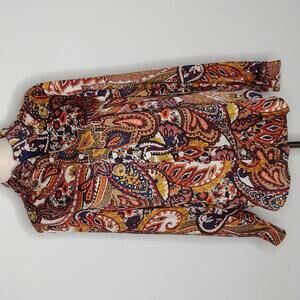 NWT Jones New York Women's Multicolor Blouse Size XL
